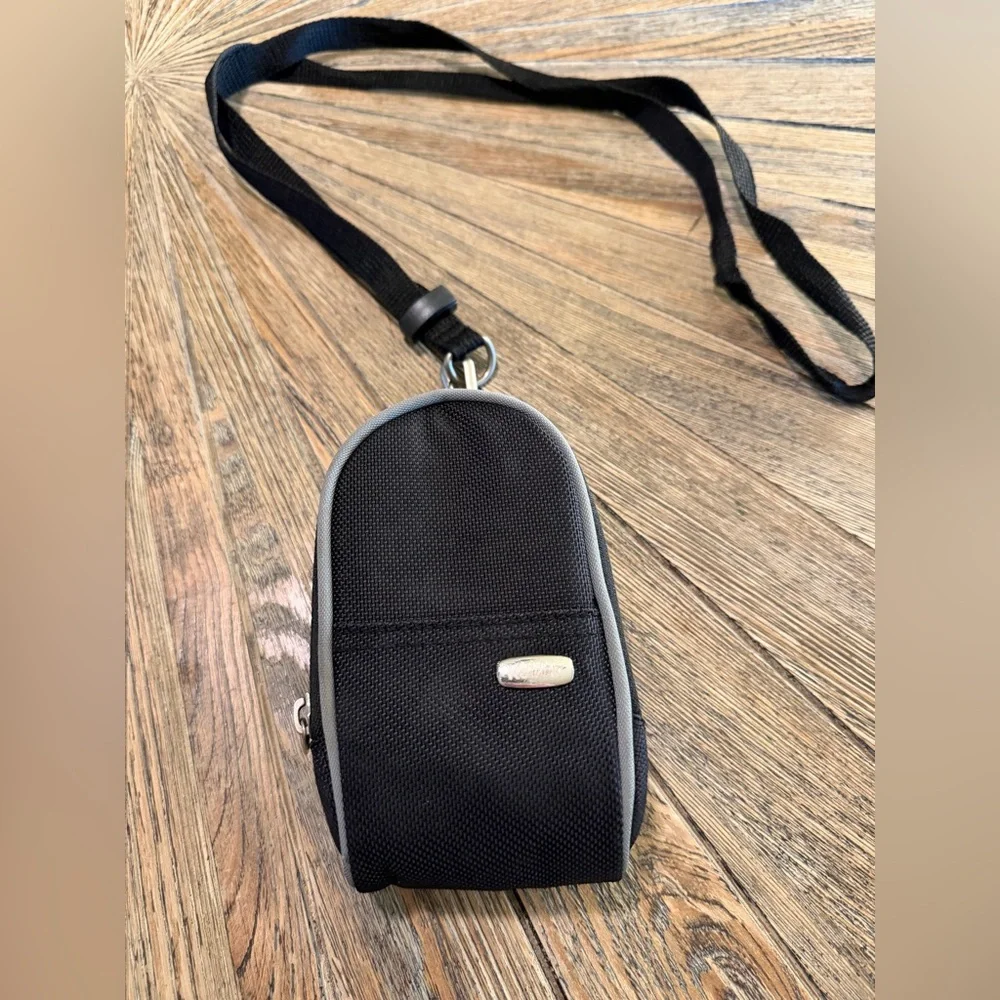 Vintage Kodak digital camera case multi pocket SD card pull out slot with strap